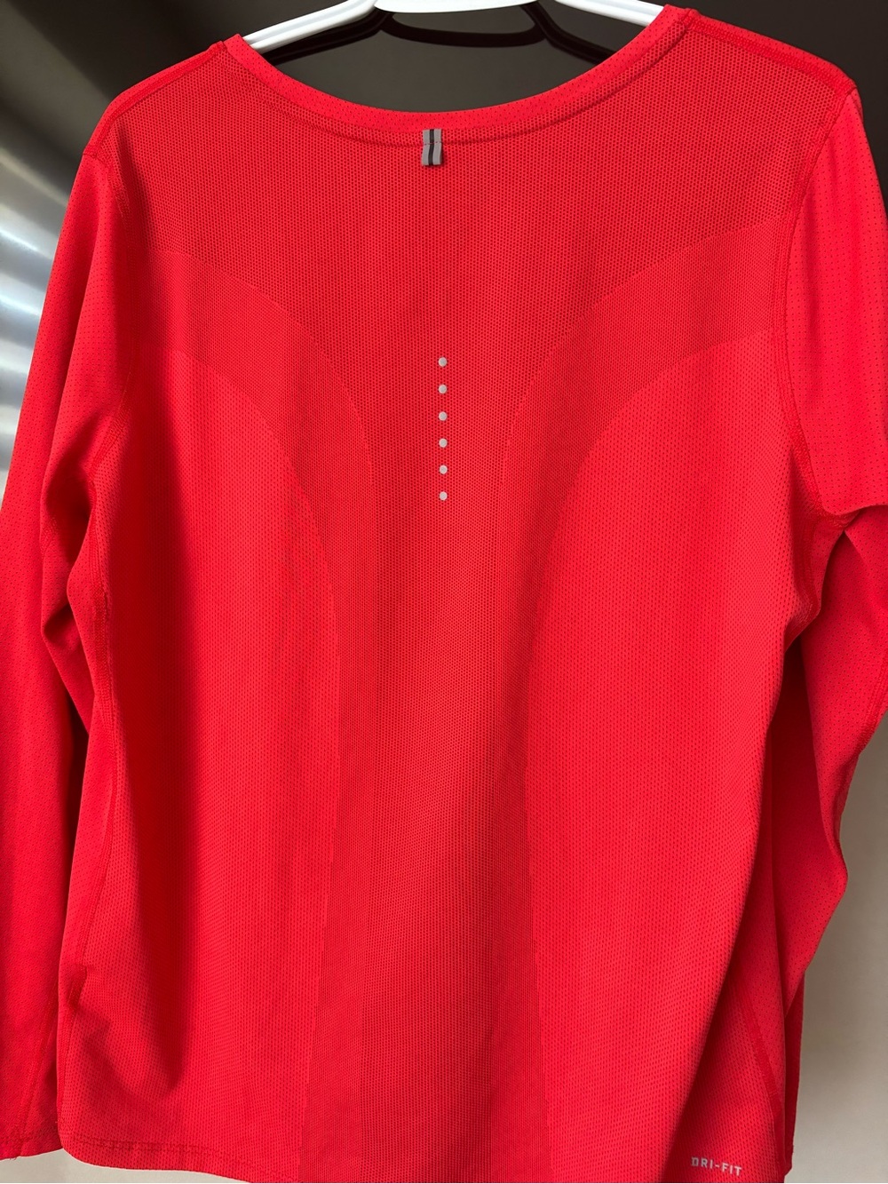 Nike Long Sleeve Dri-FIT Mesh Back Top - burnt orange